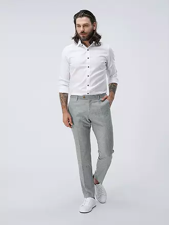 OLYMP LEVEL FIVE | Chemise Body Fit | weiss
